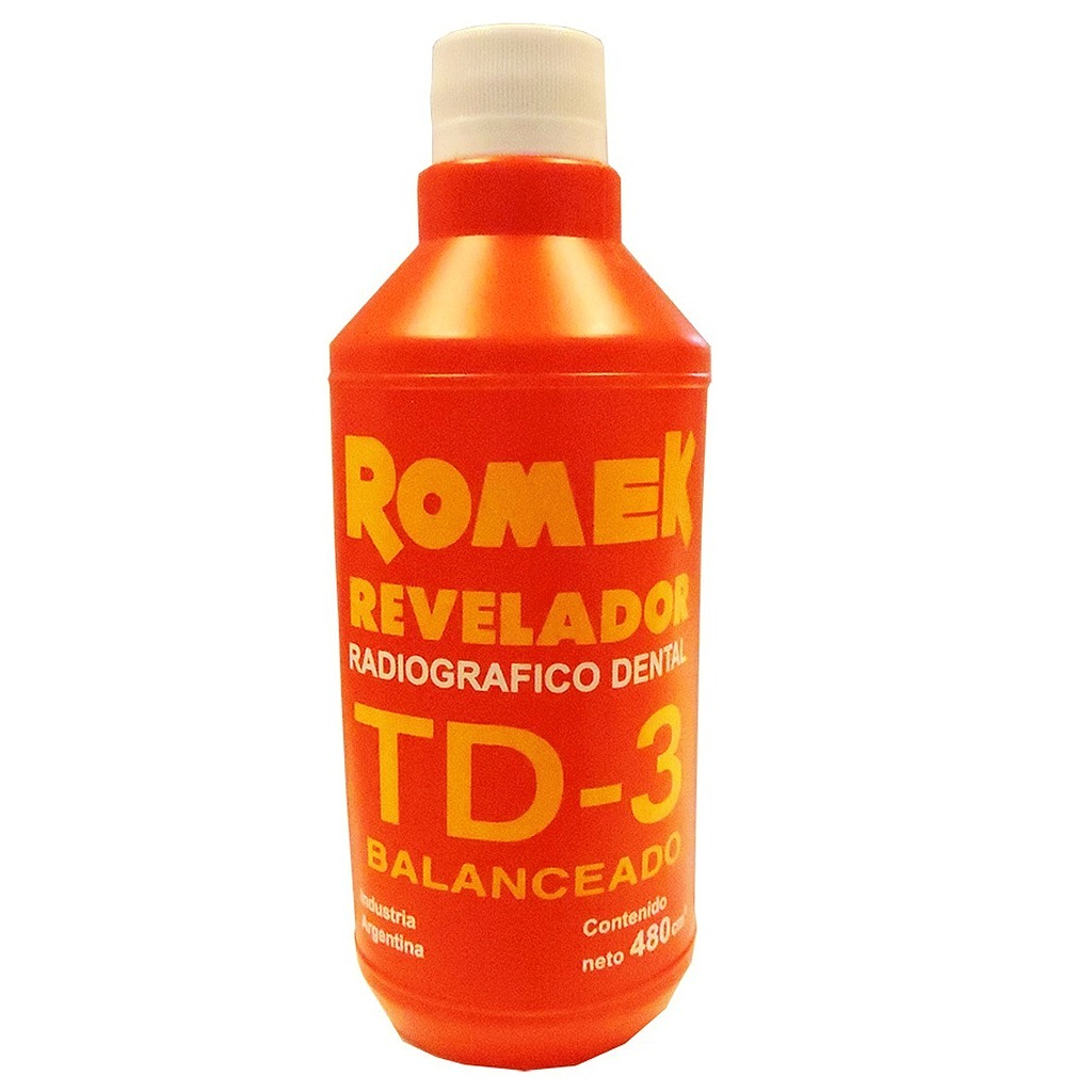 Revelador TD-3, frasco x 500ml. ROMEK