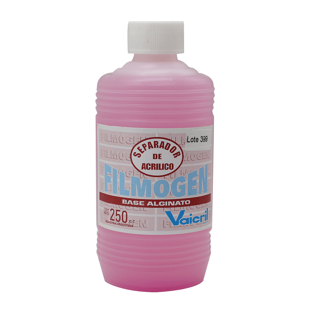 Separador de acrílico Filmogen rosado x 250ml. VAICEL