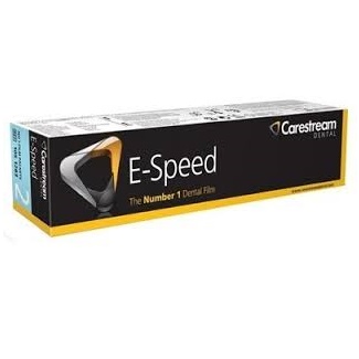 Caja de placas RX E-speed, simples, x 150 unidades. KODAK CARESTREAM