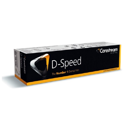 Caja de placas RX D-speed, simples, blancas, x 100 unidad. KODAK CARESTREAM