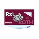 Bracket metálico RX, Roth 0.22 c/hooks, caso x 20u. EURODONTO