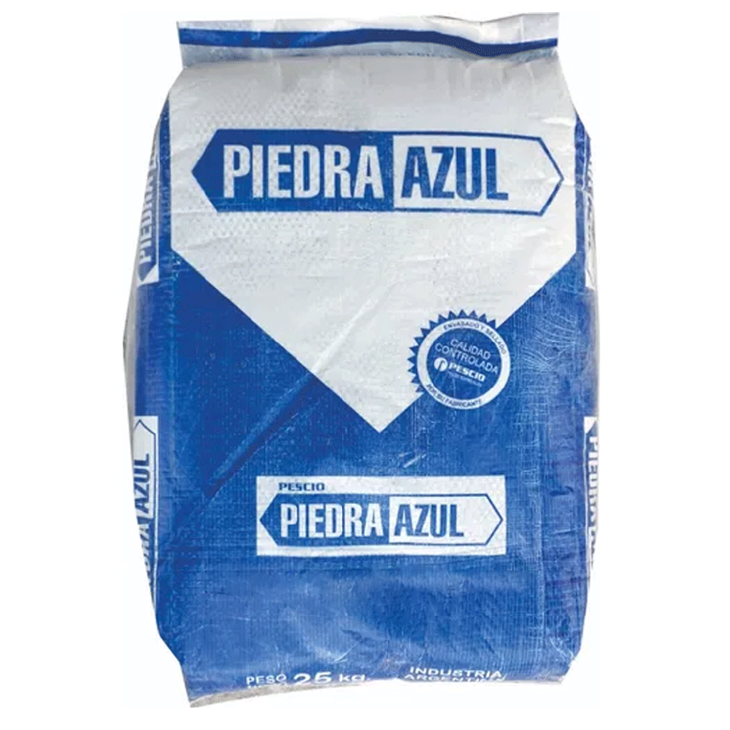 Yeso piedra azul, bolsa por 25kg. PESCIO