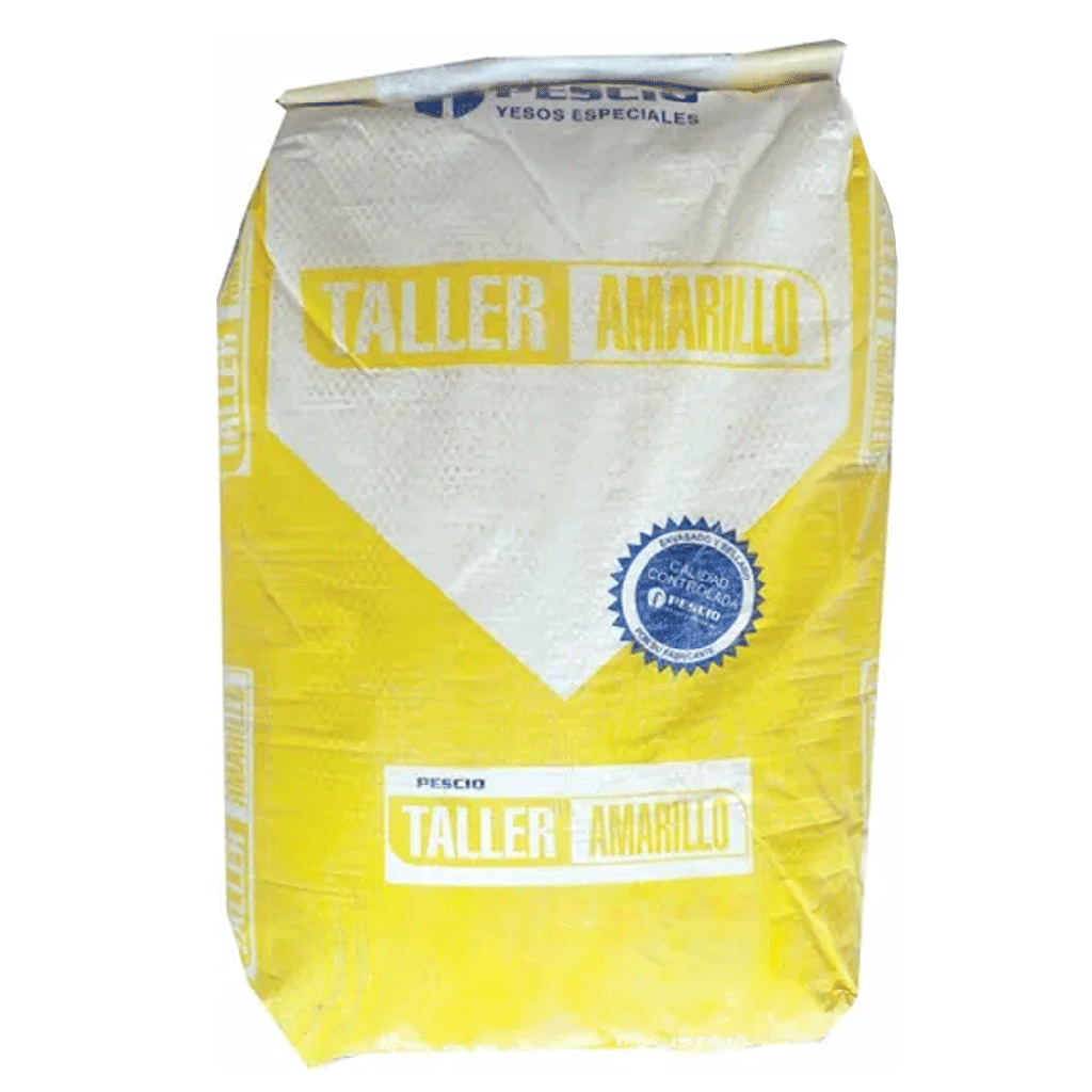 Yeso taller amarillo, bolsa por 25kg. PESCIO