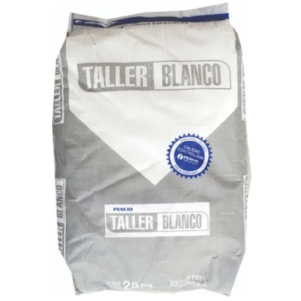 Yeso taller blanco, bolsa por 25kg. PESCIO