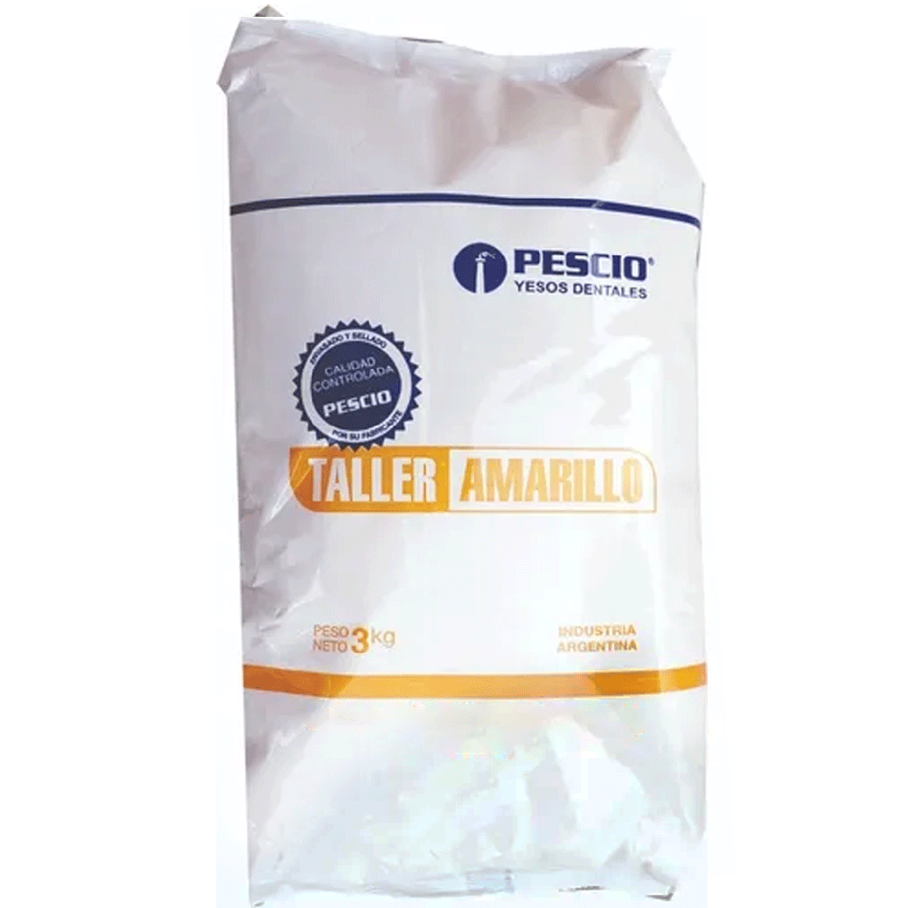 Yeso taller amarillo, 3kg. PESCIO