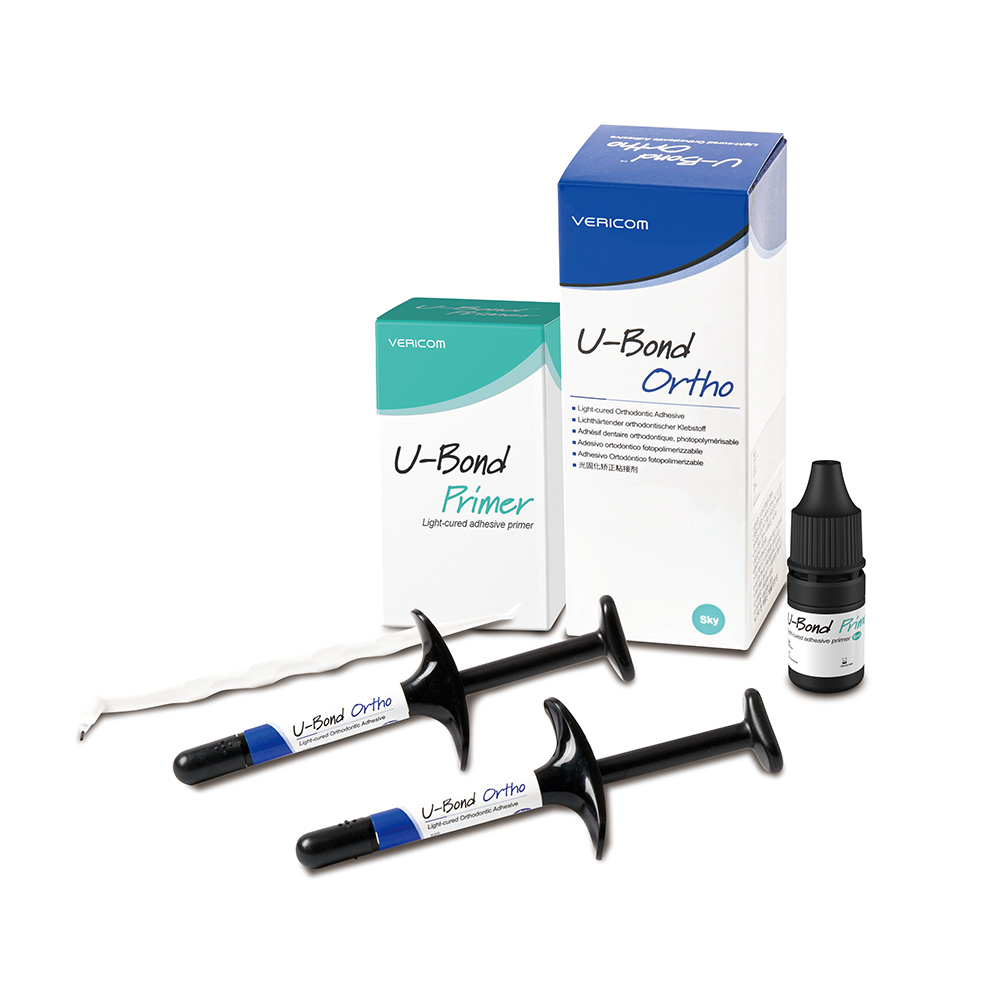 Kit Cemento para brackets U-Bond Ortho (2 jer. x 4g + 1 primer x 6ml + accesorios). VERICOM