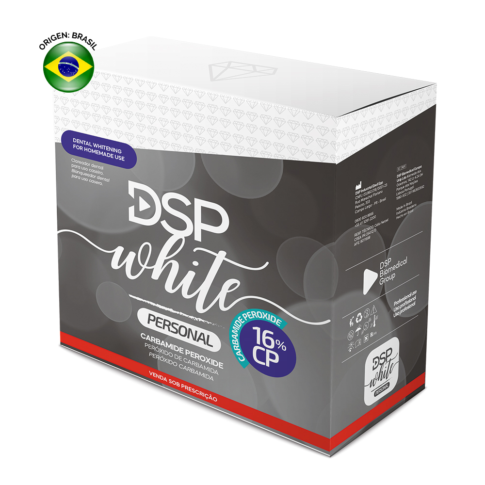 Blanqueamiento White Personal PC 16%, Kit (5 jer. PC x 3g, 2 placas de 1mm, caja porta cubeta y puntas). DSP