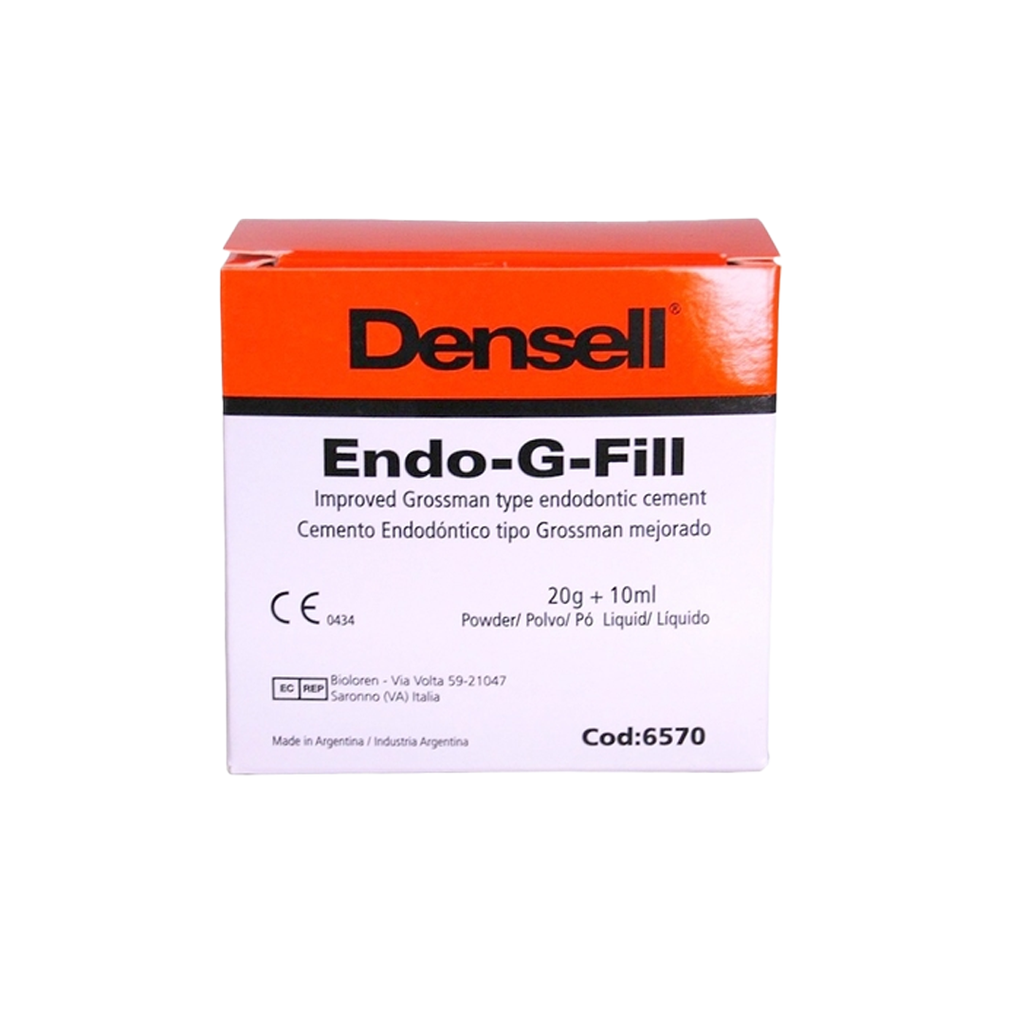 Cemento grossman endodóntico, fórmula mejorada, avío: 20g + 10 ml. DENSELL