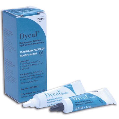 Hidróxido de Calcio DYCAL USA, base + catalizador, 24g. DENTSPLY