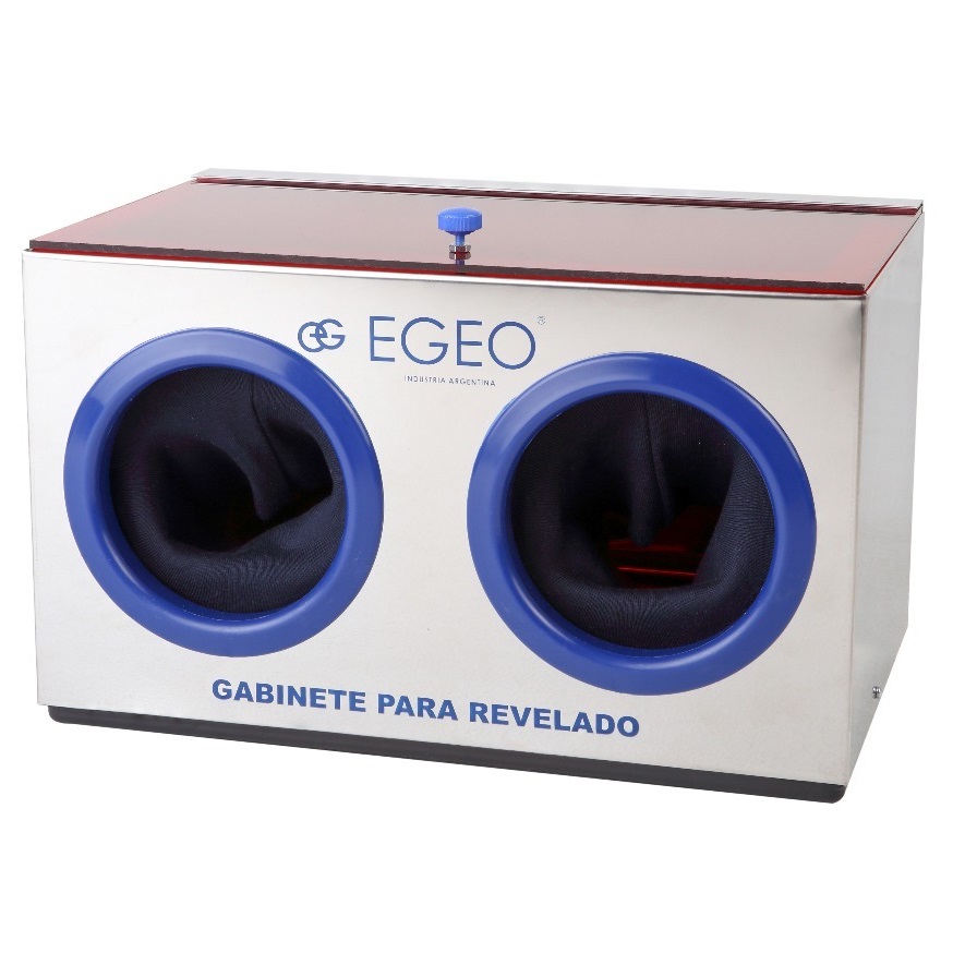 Gabinete de revelado, de acero inoxidable (sin negatoscopio). EGEO