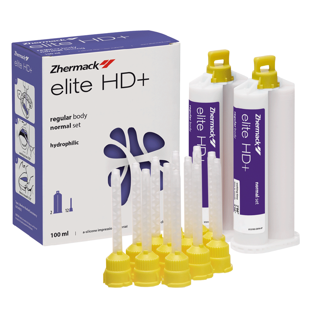 Silicona Regular Body por adición Elite HD+, Normal Set 2 x 50ml. ZHERMACK