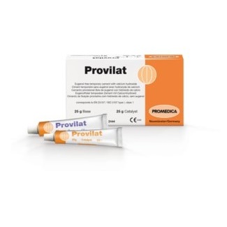 Cemento provisorio  PROVILAT. libre de eugenol c/ hidróxido de calcio. Avío 50g. PROMEDICA