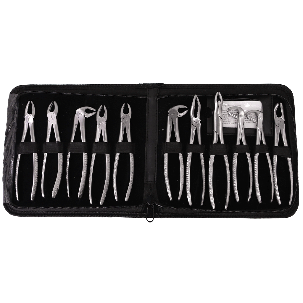 Forceps para extracción. juego de 11 unidades. para Adultos. BELKYS