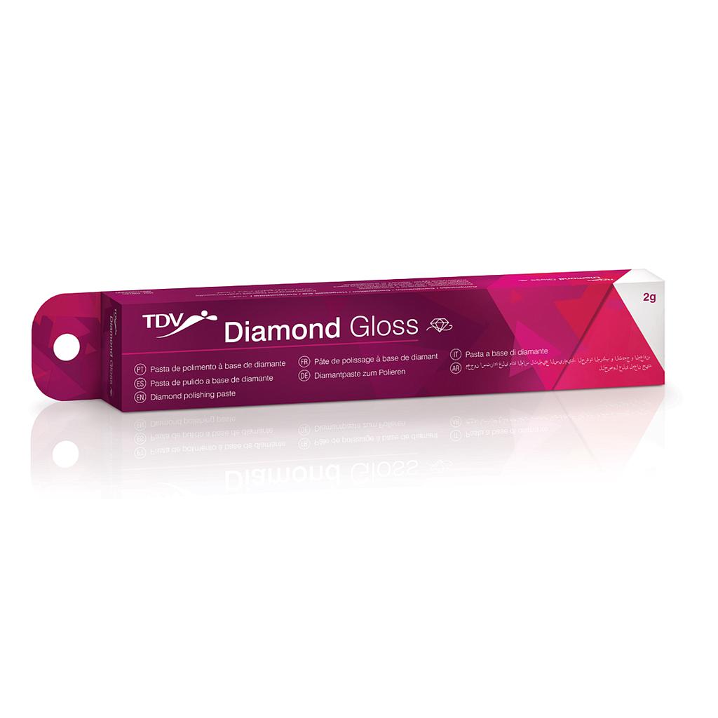 Pasta para pulir a base de diamante diamond gloss x 2g. TDV