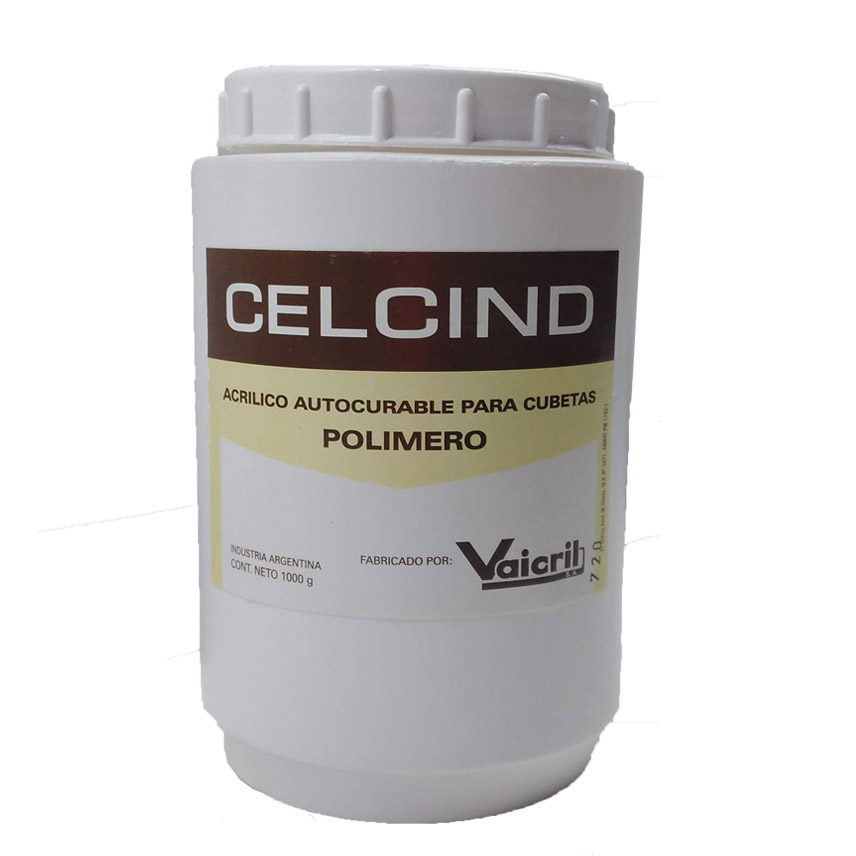 Acrílico Rosa de autocurado para Cubetas CELCIND, polvo x 1000g. VAICEL