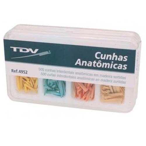 Cuñas de madera, caja x 100u surtidas. TDV