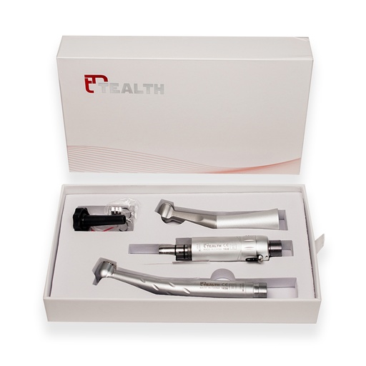 [C008844] Kit Estudiantes (T-05-B2) - Turbina Torque Push 3 spray + Contra ángulo Push + Micromotor Neumático. TEALTH