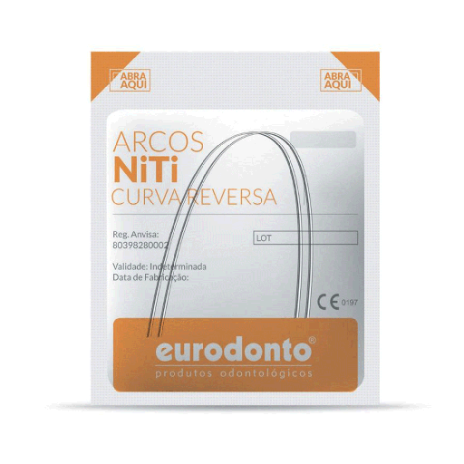 Arcos NITI Curva reversa Redondos, blister x 2u. EURODONTO