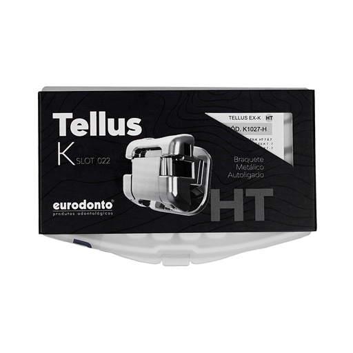 [C052416] Bracket metálico autoligado Tellus HT (High Torque), c/hooks, caso x 20u. EURODONTO