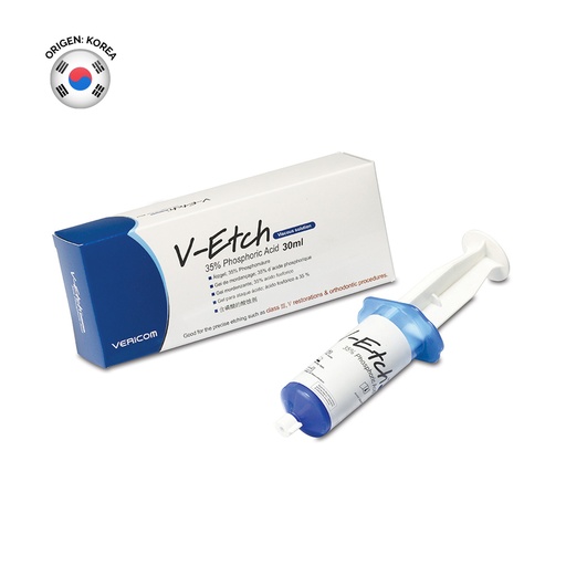 [C052512] Ácido grabador V-Etch al 35%, solución viscosa, jer. x 30ml + jeringa aplicadora. VERICOM