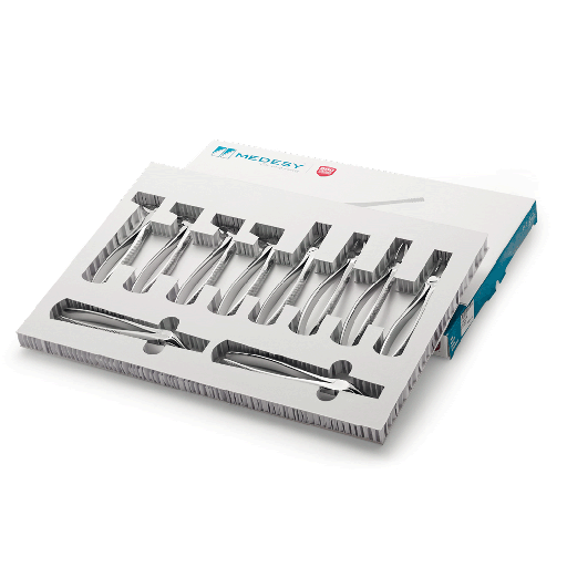 [C003046] Forceps para extracción. juego de 10 unidades. 2500. MEDESY