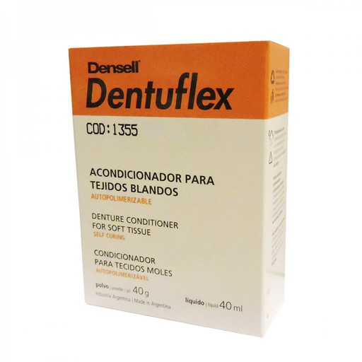 [C002337] Rebasado larga duración Dentuflex, 40ml + 40g + accesorios. DENSELL