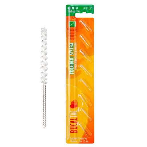 [C009469] Repuestos de cepillo interdental cilíndrico XX FINO x 8u. BUCAL TAC