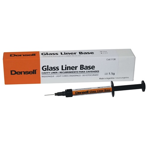 [C003993] Liner y base de fotocurado, Glass Liner Base, jer. x 1.5g + puntas. DENSELL