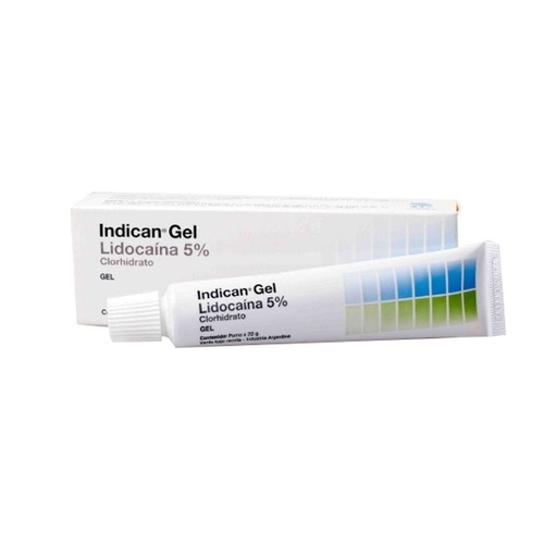 [C001248] Anestesia Indican tópica en gel, Lidocaína Clorhidrato 5%, 20g. SIDUS